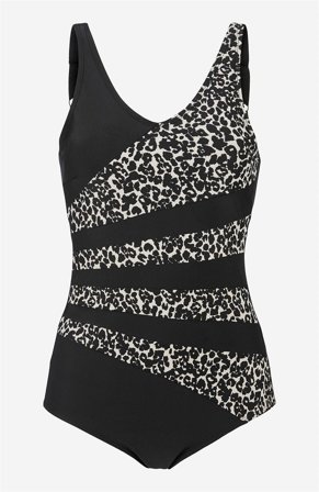 Cellbes of Sweden - Leopardmønstret badedrakt Beaumont i svart / leopard for damer i størrelse 62