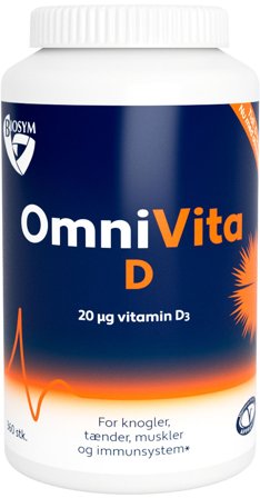 Biosym OmniVita D 360 kaps, Helse & Madvarer, Vitaminer, D-vitamin
