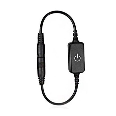 12‐24V 4A Mini LED Himmennin Kosketuskytkin Yksivärinen Valodiodinauha Valon Kirkkauden Säädin On Off Kytkin Musta