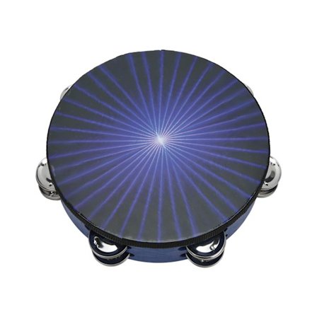 Tamburiini 8 tuuman käsiperkussiot Helistinkello soitin lapsille aikuisille sininen