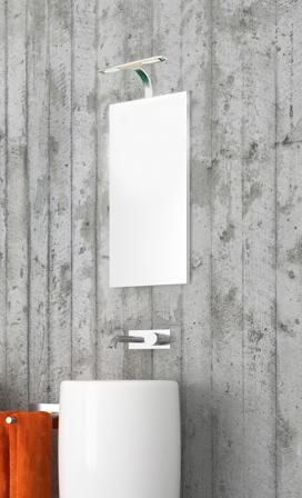 Aneta Lighting BARI vegg-/skapsbelysning bad, krom, IP44, 2x3W LED