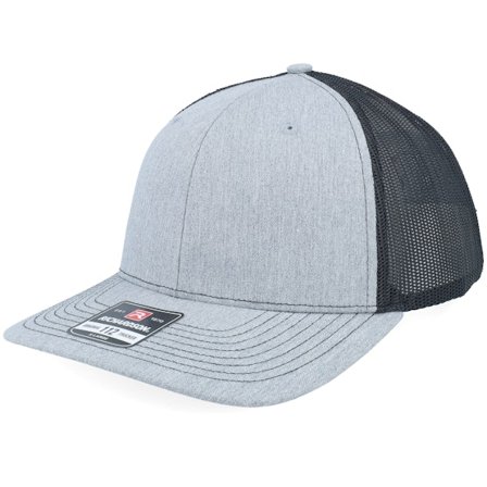 Richardson - Grigio trucker Cappellino - 112XL Split Heather Grey/Black X-Large Trucker @ Hatstore