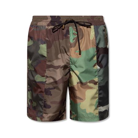 Dolce & Gabbana, Camo swim shorts Groen, Heren, Maat:M