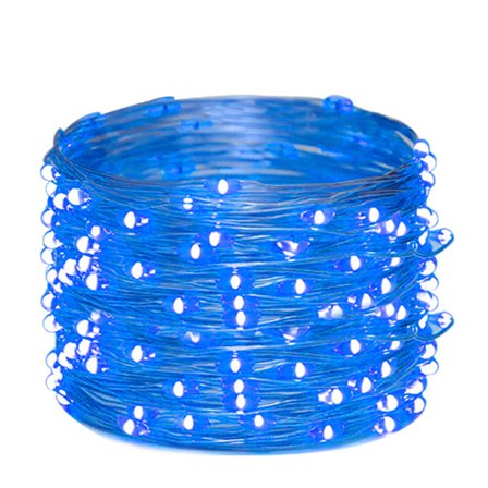 LED lyskæde med stik, 5m 50 lys 16 dæmpbare farver med fjernbetjening - 4 lystilstande + 4 timerindstillinger + vandtæt ledningsadapter til