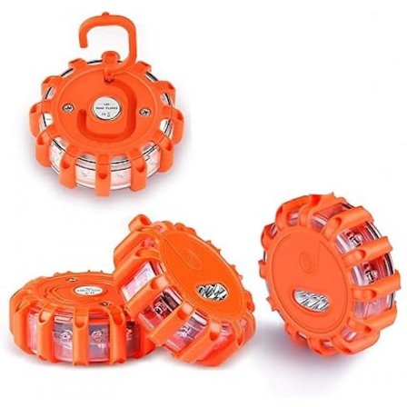 LED Pyörivä Varoitusvalo Tievalaistukseen, LED Vilkkuva Varoitusvalo Auton Hätävalo (4)