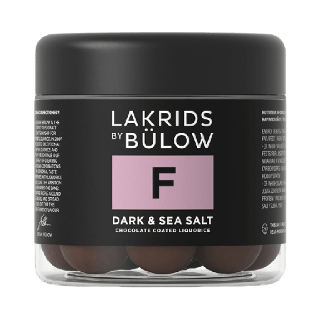 Lakrids by Bülow Lakrits Small F - Dark & Sea Salt Skafferi torrvaror 125G