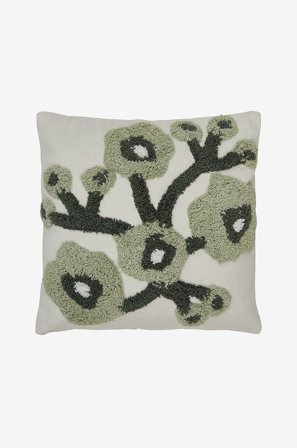 Eightmood - Putetrekk, Poppy 45x45 cm - Grønn - Pynteputer & putetrekk - Fra Homeroom