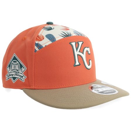 New Era - MLB Orange snapback Kasket - Kansas City Royals 9FIFTY Pre Curved Split Panel H1 Fur Snapback @ Hatstore