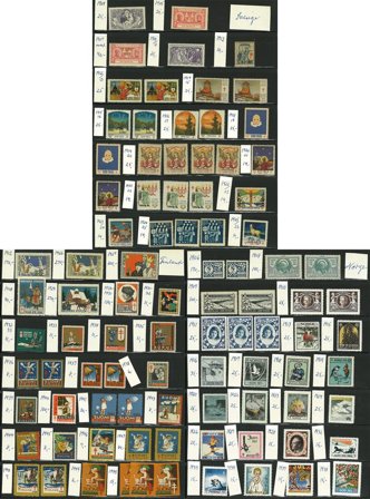 Skandinavien - Samling af jule- og velgørenhedsmærker