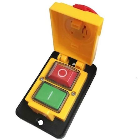 DZ05 7-polet 400V IP55 Trefaset Elektromagnetisk Nødstop Trykknapkontakt