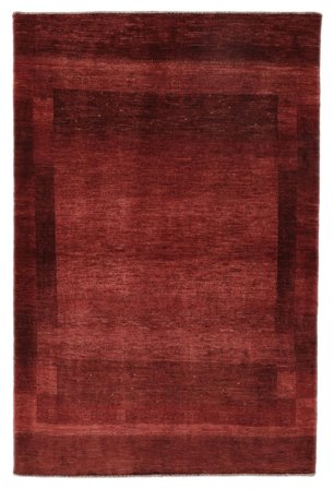 Noué À La Main Loribaft Fine Persan Tapis 122X184 Persan De Laine Rouge Foncé/Noir Petit