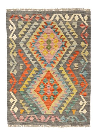 Pequeño Kilim Afghan Old Style Alfombra 84X113 Lana