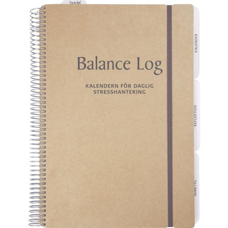 BURDE Kalender Balance Log odaterad -1049 - Lyreco - Almanackor och kalendrar - Temakalendrar - Hälsa