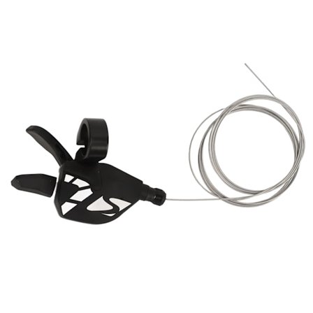 7-trinns tommelgirskifte for sykkel, svart