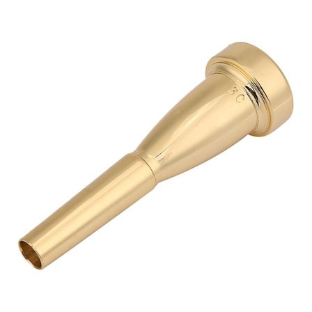 3C Størrelse Guld Trompet Mundstykke - Musikinstrument Tilbehør