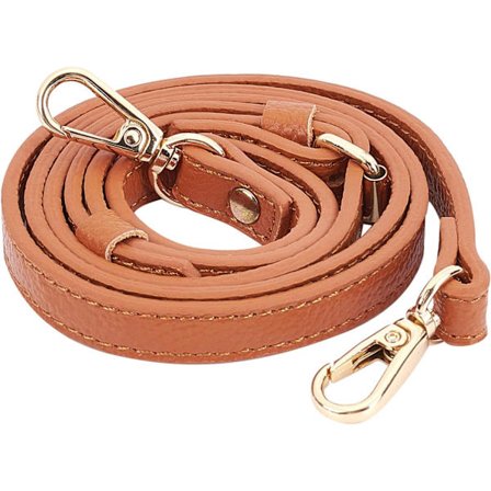 Brun - 1 stk., 1,2 m justerbar læder skulderrem i stedet for DXGHC