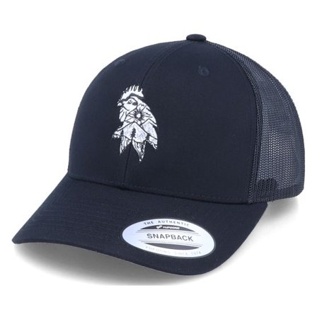 Iconic - Svart trucker Keps - Rooster Mountain Black Trucker @ Hatstore