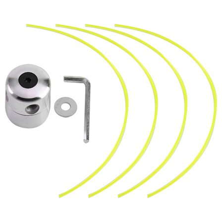 Universellt trimmerhuvud i aluminiumlegering med trimmertråd för bensin grästrimmer