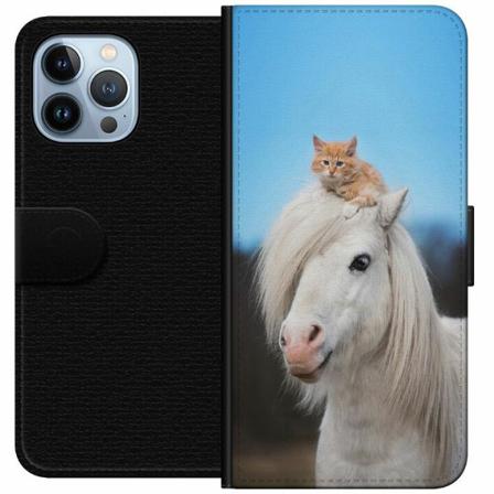 Apple Iphone 14 Pro Max Plånboksfodral Häst & Katt