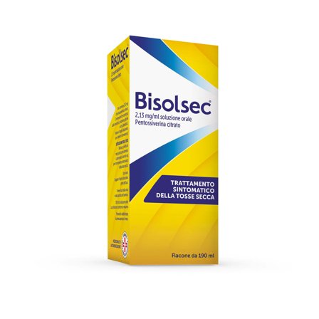 Bisolsec Sciroppo Per Tosse Secca Azione Rapida 190ml Adulti e