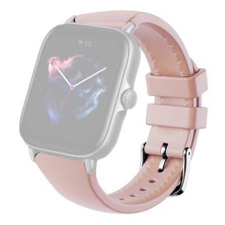Huami Amazfit GTS 4 / 3 / 2 / Mini / Bip U 20mm Smart Watch Armband Pin Buckle Flexibelt armband - Rosa
