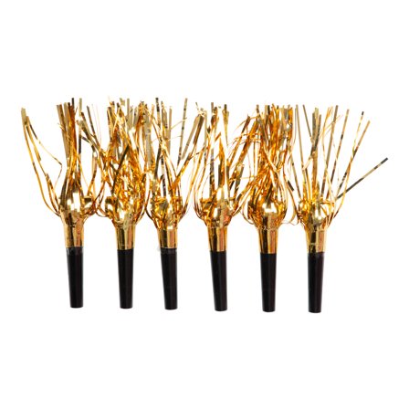 BLÅSORMAR GULD GLITTER 6-PACK