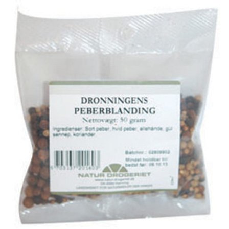 Natur Drogeriet Dronningens Peberblanding 50 g, Helse & Madvarer, Krydderier, Peber