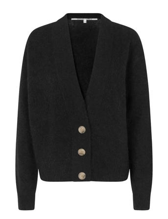 Brookline Knit Cardigan Black Second Female