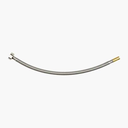 Biltema - Tilkoblingsslange rustfritt stål rett 1/2" x glatt ende 10 mm 400 mm