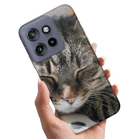 Motorola Edge 50 Neo - Skal/Mobilskal Sovande Katt