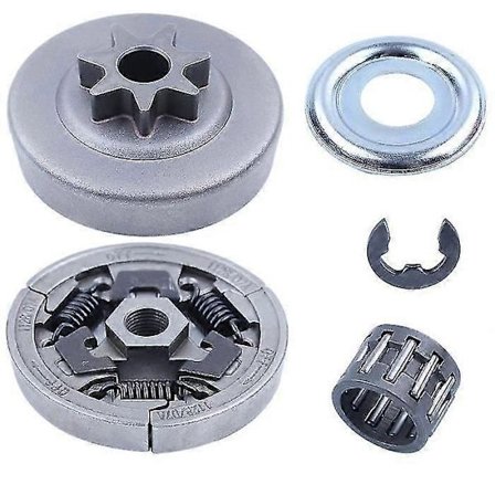 Adefol 7-tandad 3/8" kedjehjul kompatibelt med Stihl Ms311 Ms362 Ms391 Ms461, kedjehjul + kopplingsklocka + nållager + bricka -cdsx