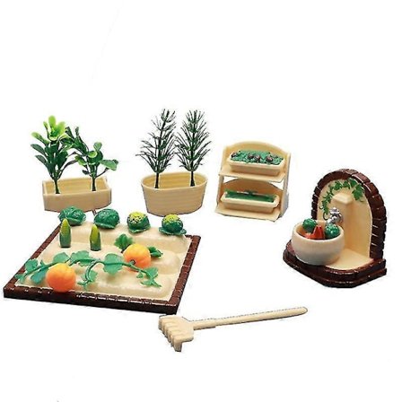 Mini Rädisa Grönsaker Gård Set - Landskapsdekoration Dockhus Barn Lekhus Leksaker