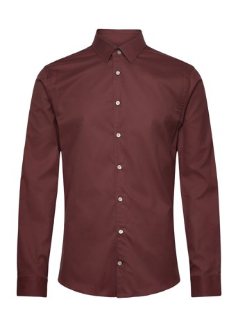 Filbrodie Designers Shirts Business Shirts Burgundy Tiger Of Sweden