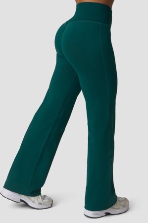 ICANIWILL - Define Seamless Straight Pants Petrol Green- Broek - Dames - sportkleding van ICIW