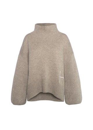 Hést Gianna Sweater Dame - Light Brown Melange