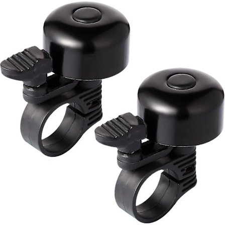 2 stk. Sykkelklokke, Sykkelvarsling Sykkelklokke Svart Ringeklokke for Barn Voksne