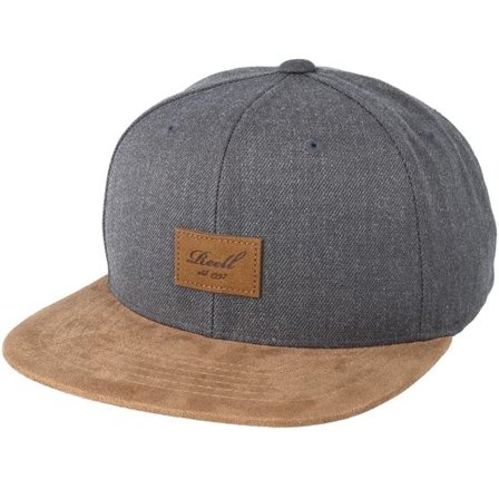 Reell - Grå snapback Keps - Suede Heather Charcoal Snapback @ Hatstore