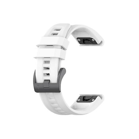 Rem för Garmin Fenix 7X Solar 26Mm Silikon Sport Ren Färg Klockarmband Vit