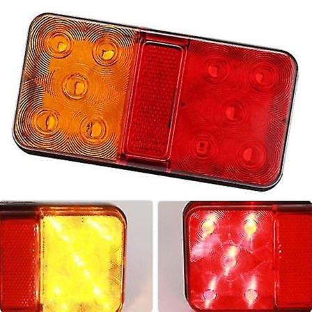 2 kpl LED-takavalot vilkkuvalo pysäytysvalo perävaunu asuntoauto pakettiauto lampun