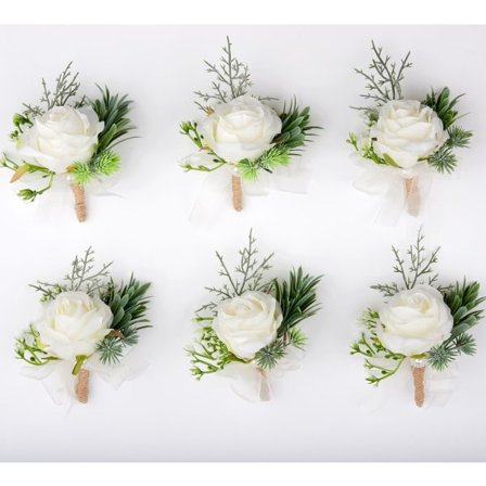 6:a brudgum bröllop corsage hanteras blomma brudtärna corsage