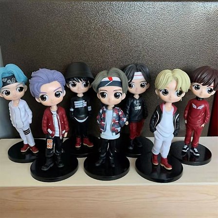 Anime Bts Series Figure Adorable Pvc Model Collection Action Figure Toys For