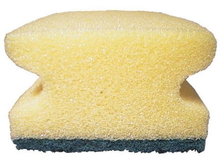 HYGIENTEKNIK Rengöringssvamp med grepp grön - Lyreco - Städ och hygien - Städredskap - Svampar och skurblock