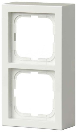 ABB Impressivo Förhöjningsram vit 2-fack, Strömbrytare & vägguttag