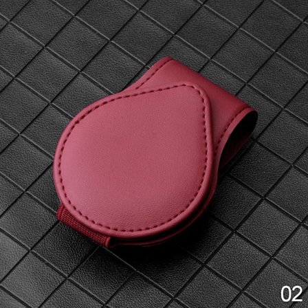 Bil Solbriller Lær Solbrilleklips Billett Holder Feste Brilleholder Multifunksjonell Bærbar Klips Bil Interiørtilbehør~02118