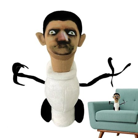 Kid Skibidi Toalett Plyschleksak Rolig Anime Skibidi Toalett Man Docka Mjukleksak Barn Födelsedag Julklapp Populära leksaker 2023