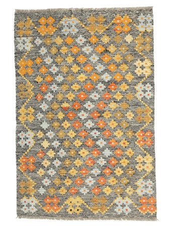Tejida A Mano Kilim Afghan Old Style Alfombra 99X150 De Lana Pequeño
