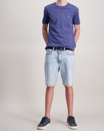 Scotch & Soda The Pitch loose fit denim shorts Blauw Shorts Jongens - Kids Brand Store