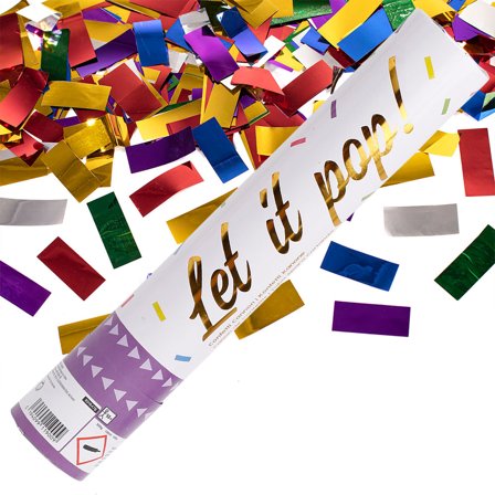 Konfettitykki Monivärinen Suorakulmio Folio 28 cm