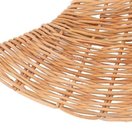 Veggdekorasjon i rottingvifte, rottingvifte, veggdekor, europeisk stil, dekorpakke, naturlig farge - Vvikiz