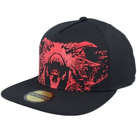 Difuzed - Svart snapback Caps - GOT House Of The Dragon Dragon Black Snapback @ Hatstore
